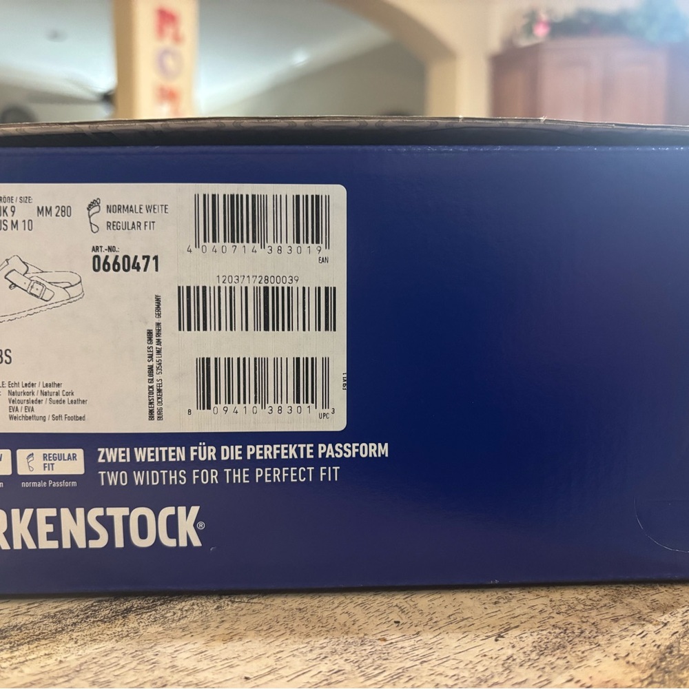 Birkenstock Boston, black men's sandals, size 10 - Picture 7 of 9
